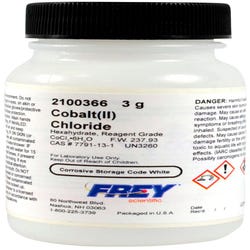 Image for Frey Scientific Cobalt Chloride, 3 Grams from School Specialty