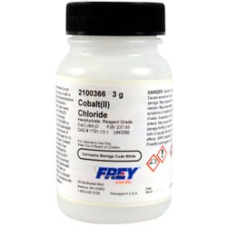 Frey Scientific Cobalt Chloride, 3 Grams, Item Number 2100366