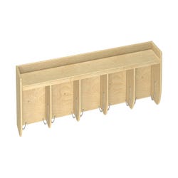 Image for Childcraft Wall Coat Locker with Shelf, 47-3/4 x 7-3/4 x 7-3/4 Inches from School Specialty