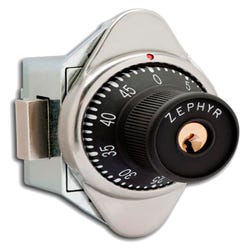 Image for Zephyr Locks Built-In Combination Lock, ADA Compliant, Dead Bolt, Right Hinged Door, 2 Keys from School Specialty