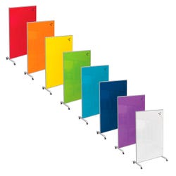 Image for MooreCo Hierarchy Grow and Roll Mobile Glass Markerboard from School Specialty