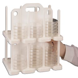 Image for Scienceware Interlocking Stackable Petri Dish Rack, 13 X 8-1/4 X 7 in, Polypropylene from School Specialty