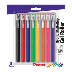 Image for Pentel Mattehop Hybrid Gel Roller Pens, Assorted Colors, Set of 10 from School Specialty