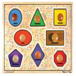 Image for Melissa & Doug Jumbo Knob Puzzle, Large Shapes from School Specialty