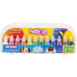 Image for Tulip Puffy 3D Paint, Rainbow Colors, Set of 12 from School Specialty