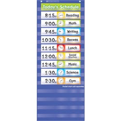 Image for Scholastic Daily Schedule Pocket Chart Add On Cards, 24 Cards from School Specialty