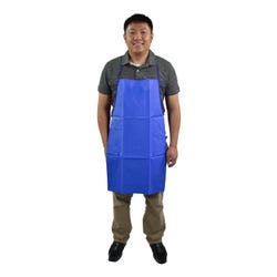 Image for School Smart Vinyl Apron, Waterproof, 29 x 17 Inches, Blue from School Specialty