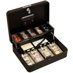 Image for Honeywell Steel Tiered Cash Box, 11-15/16 x 9-3/4 x 3-1/2 Inches from School Specialty