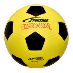 Image for Sportime Super-Safe Soccer Ball, 8 Inches, Yellow and Black from School Specialty