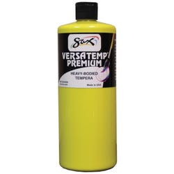 Sax Versatemp Premium Heavy-Bodied Tempera Paint, 1 Quart, Yellow Item Number 1592720