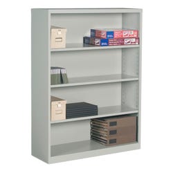 Global Industries Metal Bookcase, 4 Shelves, 36 x 13 x 53 Inches 4000827