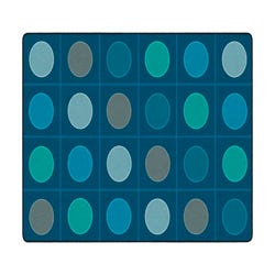 Image for Childcraft Colorful Circles Carpet, Rectangle from School Specialty