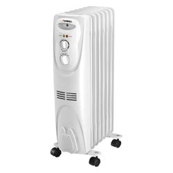 Image for Lorell 3-Setting Electric Oil Filled Heater, 1500 W, White from School Specialty