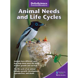 Delta Science Content Readers Animal Needs and Life Cycles Purple Book, Pack of 8 1278127