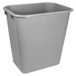 Image for School Smart Indoor Waste Basket, 40 Quart, Gray from School Specialty