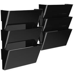 Image for Storex Unbreakable Wall Files, Legal Size, Black, Pack of 6 from School Specialty