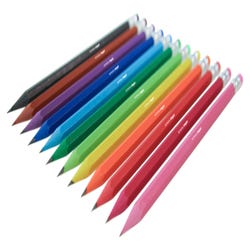 Image for School Smart BioFiber No. 2 Pencils, Pre-Sharpened, Assorted Colors, Box of 12 from School Specialty