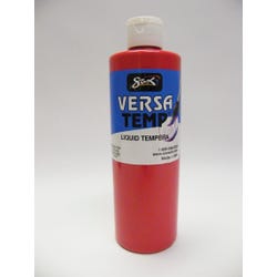 Sax Versatemp Heavy-Bodied Tempera Paint, 1 Pint, Primary Red Item Number 1440692