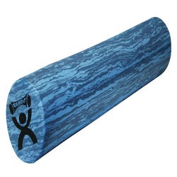 Image for CanDo Round Foam Roller, 6 x 36 Inches, Blue Marble from School Specialty
