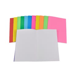 Image for School Smart Bright Blank Books, 5-1/2 x 8-1/2 Inches, Assorted Colors, 32 Sheets, Pack of 12 from School Specialty