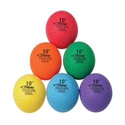 Image for Sportime Poly PG Ball, 10 Inches, Set of 6, Assorted Colors from School Specialty