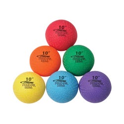 Image for Sportime Poly PG Ball, 10 Inches, Set of 6, Assorted Colors from School Specialty