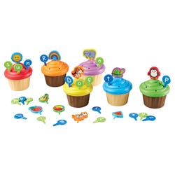 Image for Learning Resources ABC Party Cupcake Toppers from School Specialty