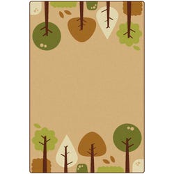 Image for Carpets for Kids KIDSoft Tranquil Trees Rug, 6 x 9 Feet, Rectangle, Tan from School Specialty