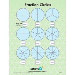 Achieve It! Fraction Circles And Equivalents Graphic Organizers, Set Of 10 2129854