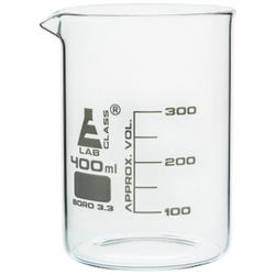 Image for Eisco 400mL Borosilicate Glass Beaker with Spout, Low Form from School Specialty