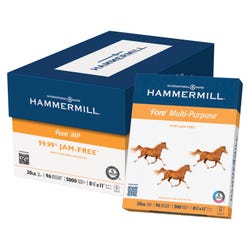 Image for Hammermill Fore Multipurpose Paper, 8-1/2 x 11 Inches, 20 lb, White, 5000 Sheets from School Specialty