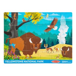 Melissa & Doug Yellowstone National Park Wooden Jigsaw Puzzle, 24 Pieces 2132524