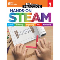 Image for Shell Education 180 Days: Hands-On STEAM, Grade 3 from School Specialty