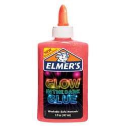 Elmer's Glow in the Dark Glue, 5 Fluid Ounces, Pink Item Number 2001193