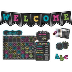 Image for Teacher Created Resources Chalkboard Brights Bulletin Board Set from School Specialty