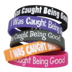 Image for Teacher Created Resources Wristbands, I Was Caught Being Good, Pack of 10 from School Specialty