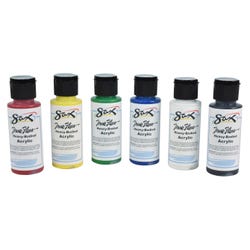 Image for Sax True Flow Heavy Body Acrylic Paint, 2 Ounces, Assorted Colors, Set of 6 from School Specialty
