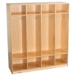 Image for Childcraft Coat Locker, 4 Sections, 35-3/4 x 14-3/4 x 48 Inches from School Specialty