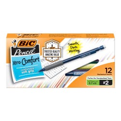 Image for BIC Matic Grip Mechanical Pencils, No 2, 0.7 mm HB Tip, Assorted Colors, Pack of 12 from School Specialty