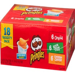 Image for Pringles Crisps Grab 'N Go Variety Pack, Pack of 18 from School Specialty