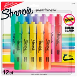 Sharpie Tank Highlighters, Assorted, Chisel Tip, Pack of 12, Item Number 2102332