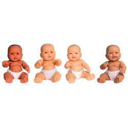 Image for Lots to Love Multicultural Baby Doll Set, 10 Inches, Styles May Vary, Set of 4 from School Specialty