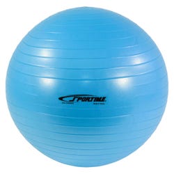 Sportime Anti Burst Exercise Ball, 17-1/2 Inches, Blue 2089043