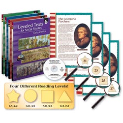 Image for Shell Education Leveled Texts for Social Studies Set of 4, Grades 4 to 12 from School Specialty