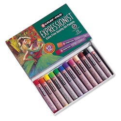 Image for Sakura Cray-Pas Expressionist Oil Pastels, Assorted Colors, Set of 12 from School Specialty