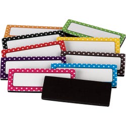Image for Teacher Created Resources Polka Dots Magnetic Labels, Set of 30 from School Specialty