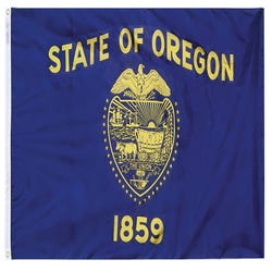 Image for Annin Nylon Oregon Double Sided Heavy Weight Outdoor State Flag, 4 X 6 ft from School Specialty