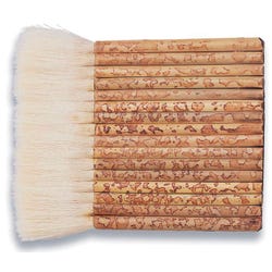 Image for Yasutomo Hake Brush, Round Type, Short Bamboo Handle, 5-1/2 Inch, Each from School Specialty