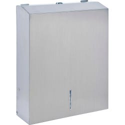 Image for Genuine Joe Metal Folded Towel Dispenser, Stainless Steel from School Specialty