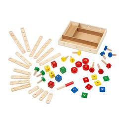 Melissa & Doug Construction Set in a Box, 48 Pieces Item Number 1594198